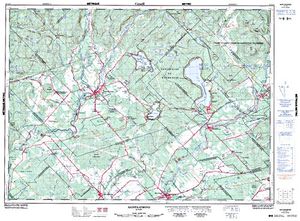 NTS 50k map for Lac Gauthier, Quebec