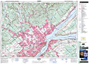 NTS 50k map for St. Lawrence River, Ontario