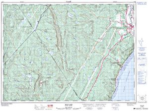 NTS 50k map for Rivière du Gouffre, Quebec