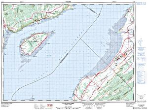 NTS 50k map for Rivière du Gouffre, Quebec