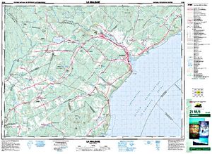 NTS 50k map for Rivière du Gouffre, Quebec