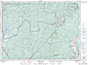 NTS 50k map for Rivière du Gouffre, Quebec