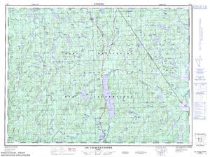 NTS 50k map for Lac Labyrinthe, Quebec