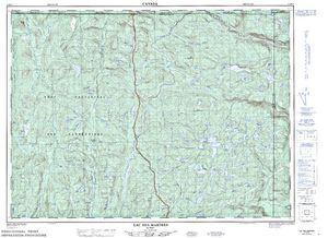NTS 50k map for Rivière du Gouffre, Quebec