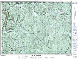 NTS 50k map for Rivière du Gouffre, Quebec