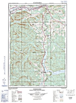 NTS 50k map for St. John River, New Brunswick