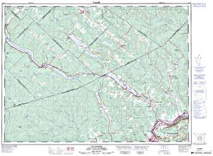 NTS 50k map for St. John River, New Brunswick