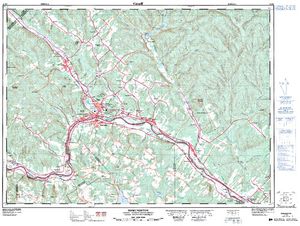 NTS 50k map for St. John River, New Brunswick