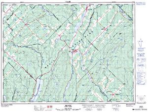 NTS 50k map for Lac Tremblant, Quebec