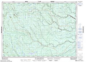 NTS 50k map for Miramichi River, New Brunswick