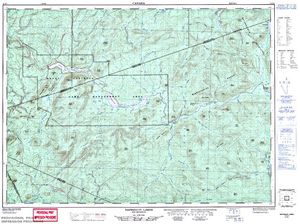 NTS 50k map for Nepisiguit River, New Brunswick
