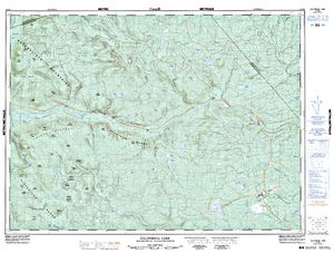 NTS 50k map for Nepisiguit River, New Brunswick