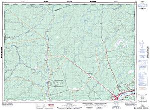 NTS 50k map for Estey Lake, New Brunswick