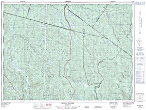 NTS 50k map for Lac Petelle, Quebec