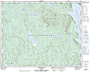 NTS 50k map for Lac Observation, Quebec