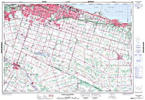 NTS 50k map for Grand River, Ontario