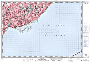 NTS 50k map for Humber River, Ontario