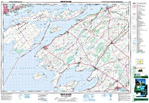 NTS 50k map for St. Lawrence River, Ontario