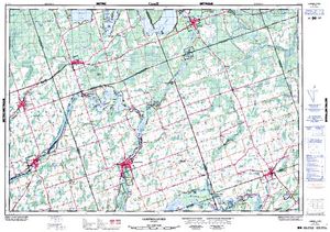 NTS 50k map for Crowe River, Ontario
