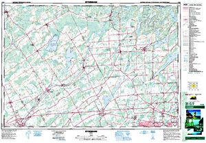 NTS 50k map for Varty Lake, Ontario