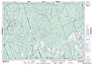 NTS 50k map for Crowe Lake, Ontario