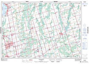 NTS 50k map for Musselman Lake, Ontario