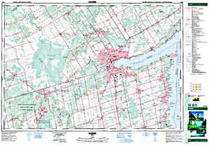 NTS 50k map for Nottawasaga River, Ontario