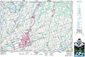 NTS 50k map for Rice Lake, Ontario
