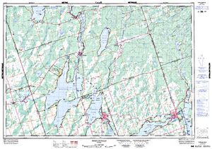 NTS 50k map for Rosedale River, Ontario
