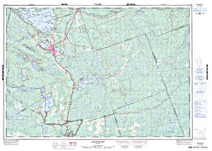 NTS 50k map for Sparrow Lake, Ontario