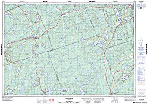 NTS 50k map for Lower Paudash Lake, Ontario