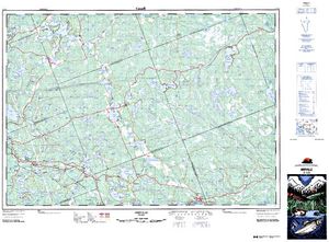 NTS 50k map for Clear Lake, Ontario