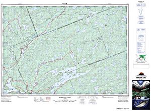 NTS 50k map for Westward Lake, Ontario