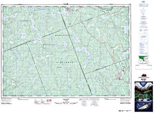 NTS 50k map for Big Cauliflower Lake, Ontario