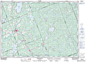 NTS 50k map for Little Doe Lake, Ontario