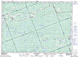 NTS 50k map for Eagle Lake, Ontario