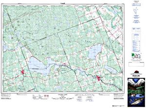 NTS 50k map for Killaloe Pond, Ontario