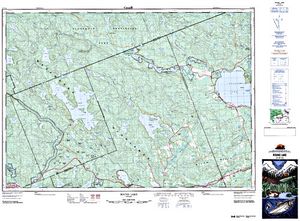 NTS 50k map for Little Round Lake, Ontario