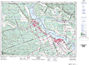 NTS 50k map for Barron River, Ontario
