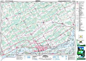 NTS 50k map for Lake St. Francis, Ontario
