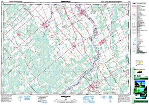 NTS 50k map for Jock River, Ontario