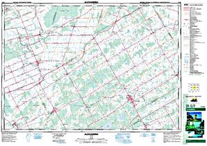 NTS 50k map for South Nation River, Ontario