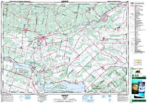 NTS 50k map for Ottawa River, Ontario