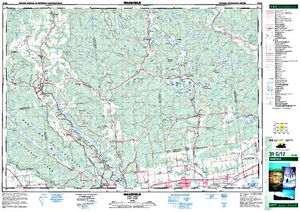 NTS 50k map for Lac Jamison, Quebec