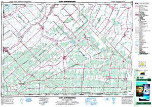 NTS 50k map for St. Lawrence River, Ontario