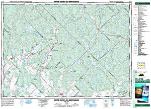 NTS 50k map for Lac Charest, Quebec