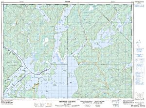 NTS 50k map for Réservoir Baskatong, Quebec