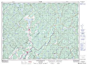 NTS 50k map for Réservoir Baskatong, Quebec