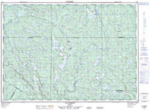 NTS 50k map for Lac Moiseau, Quebec