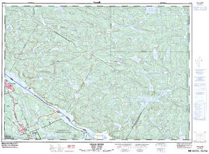 NTS 50k map for Lac Jewell, Quebec